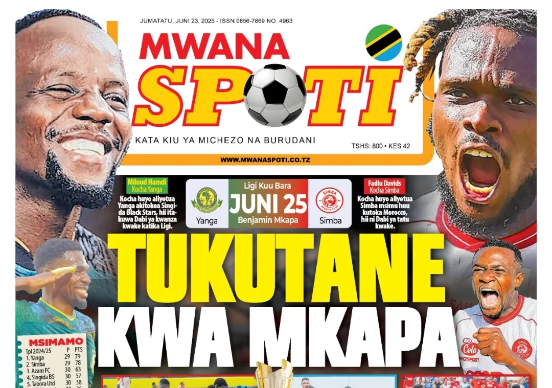 MAGAZETI ya Leo Jumatatu 23 June 2025