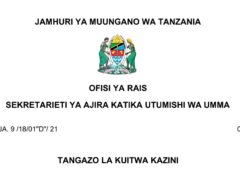 MAJINA ya Walioitwa Kazini UTUMISHI 02/7/2025