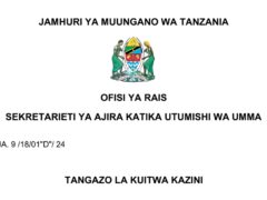 MAJINA ya Walioitwa Kazini UTUMISHI 04/07/2025