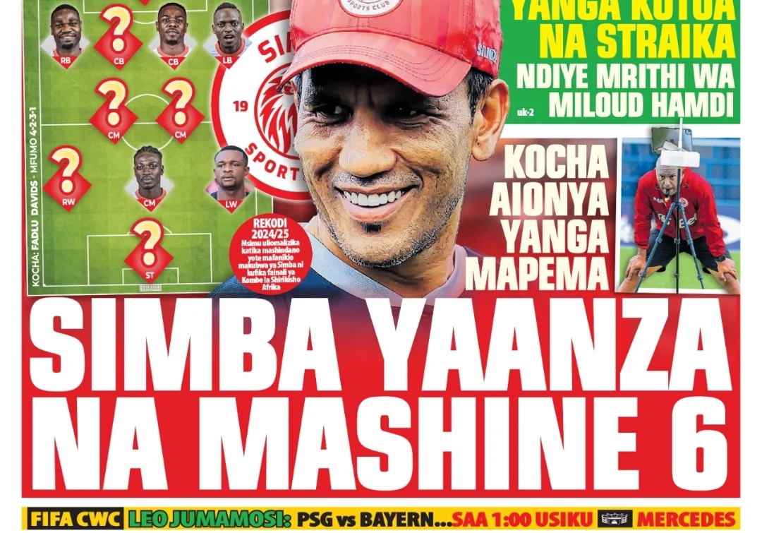 MAGAZETI ya Leo Jumamosi 05 July 2025