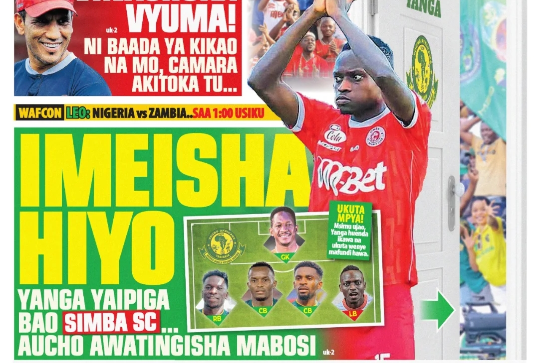 MAGAZETI ya Leo Ijumaa 18 July 2025