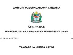 MAJINA ya Walioitwa Kazini UTUMISHI 19/07/2025