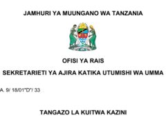 MAJINA ya Walioitwa Kazini UTUMISHI 21/07/2025