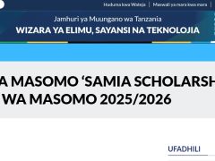 NAFASI 1050 Za Ufadhili wa Masomo Samia Scholarship 2025/2026