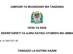 MAJINA ya Walioitwa Kazini UTUMISHI 29/07/2025