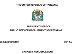 NAFASI 195 Za Kazi TPC, TASAC, TEMESA, NIDA, OTR, TAEC, TARI na TALIRI