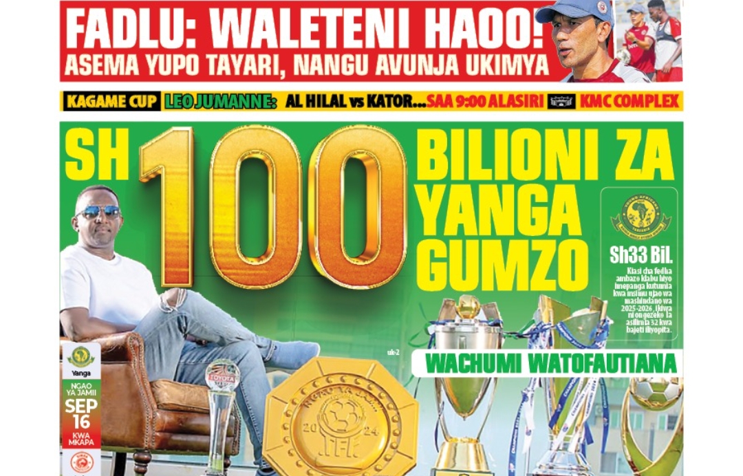 MAGAZETI ya Leo Jumanne tarehe 09 September 2025