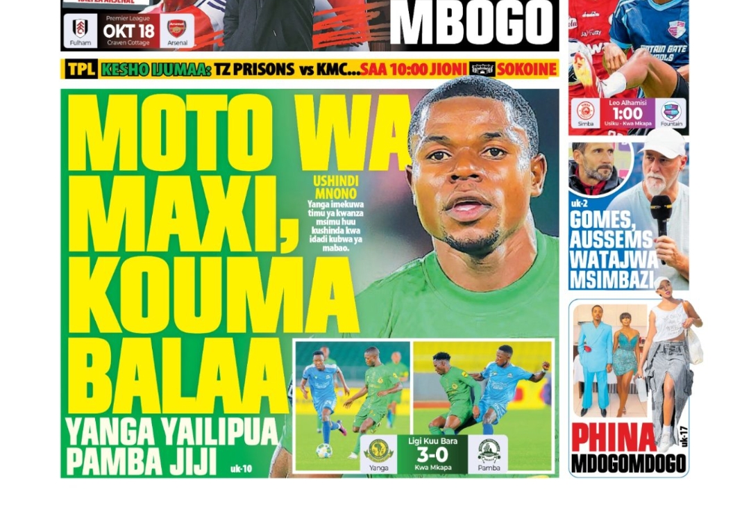 MAGAZETI ya Leo Alhamisi 25 September 2025