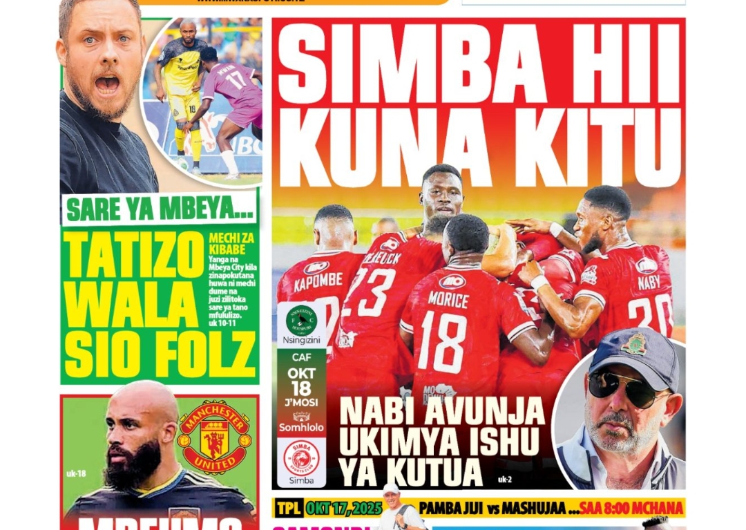MAGAZETI ya Leo Alhamisi 02 October 2025