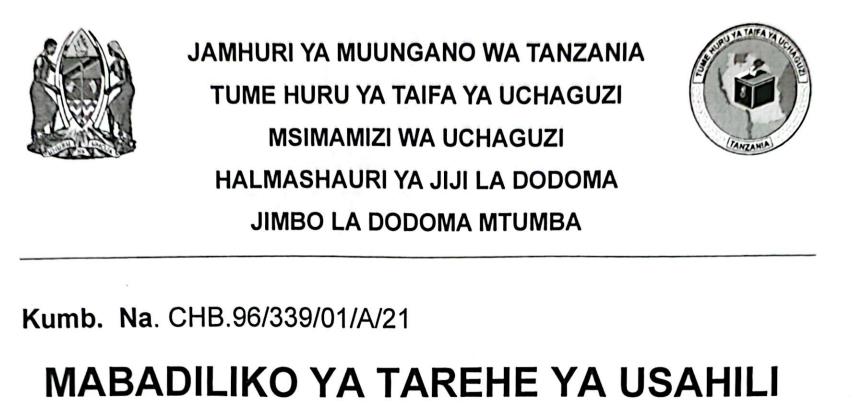 KUITWA Kwenye Usaili Kusimamia Uchaguzi Mkuu 2025 Jimbo la Mtumba