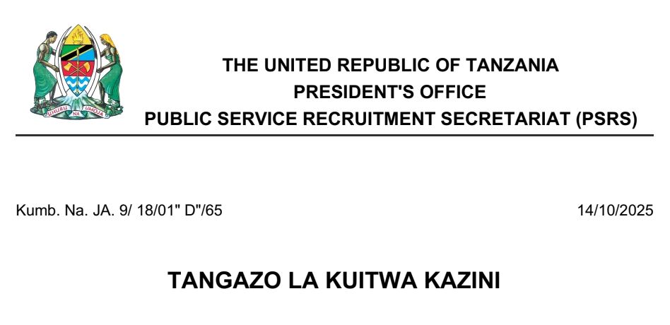 KUITWA Kazini Wizara ya Afya 14/10/2025