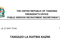 KUITWA Kazini UTUMISHI 14/10/2025