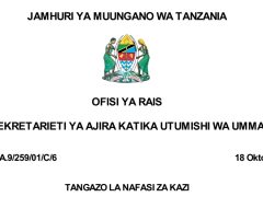 AJIRA 10026 Mpya Za Walimu 2025