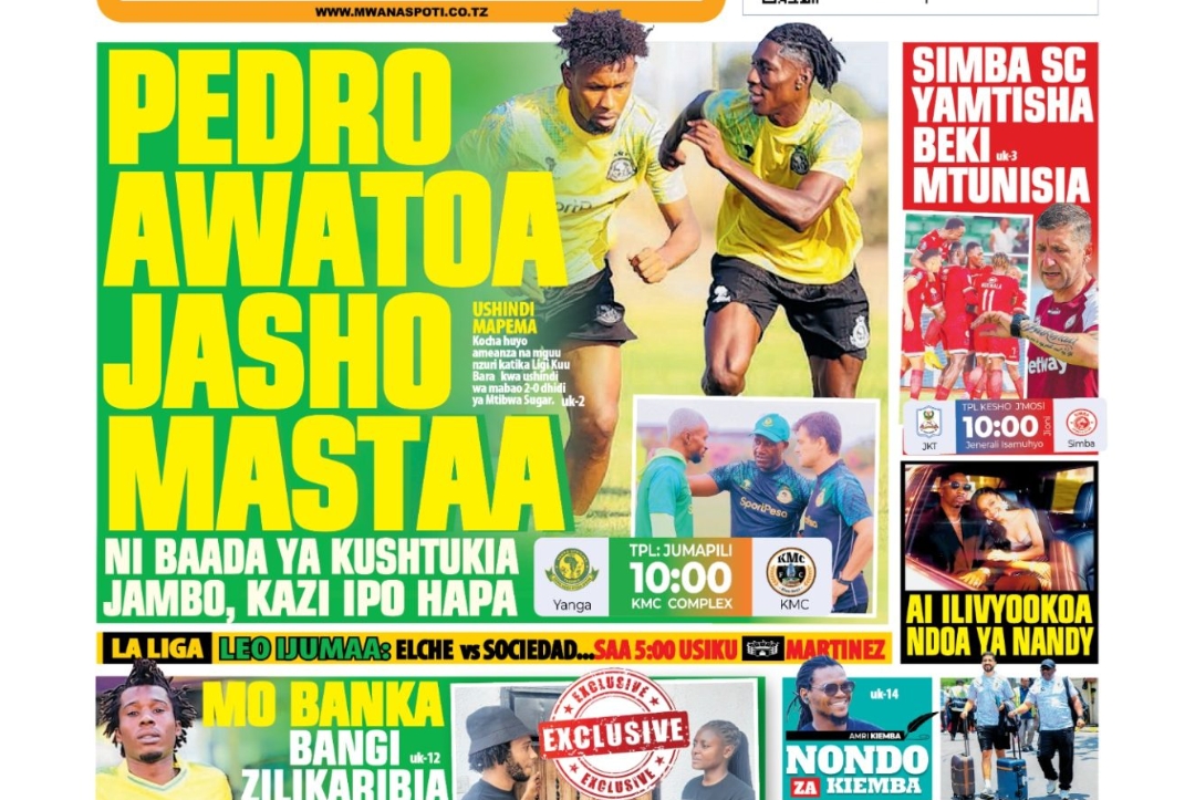MAGAZETI ya Leo Ijumaa 07 October 2025