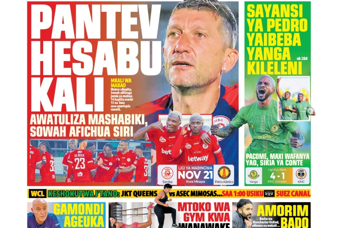 MAGAZETI ya Leo Jumatatu 10 November 2025