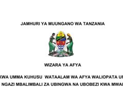 MAJINA ya Wataalam wa Afya Waliopata Ufadhili wa Masomo Ngazi za Ubingwa na Ubobezi 2025/2026