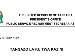 KUITWA Kazini JWTZ na JKT November 2025