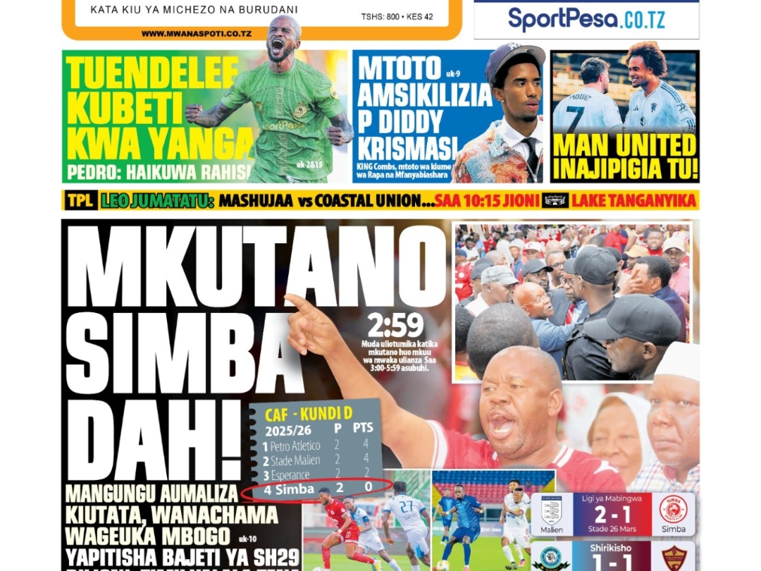 MAGAZETI ya Leo Jumatatu 01 December 2025