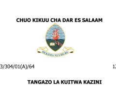 KUITWA Kazini Chuo Kikuu cha Dar es Salaam (UDSM) 12 December 2025