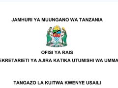 KUITWA Kwenye Usaili UTUMISHI 09/01/2026