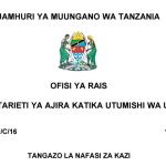 NAFASI 201 Za Walimu Daraja la III C Somo la Fizikia MDAs & LGAs