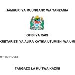 KUITWA Kazini UTUMISHI 14/01/2026