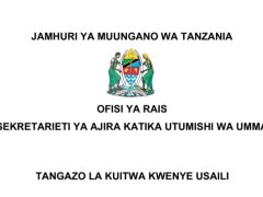 KUITWA Kwenye Usaili NAOT, MNH, RUWASA na TMC 2026