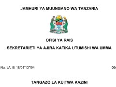 KUITWA Kazini UTUMISHI 09/02/2026