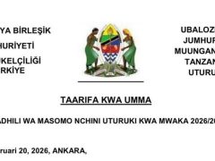 UFADHILI Wa Masomo Nchini Uturuki 2026/2027
