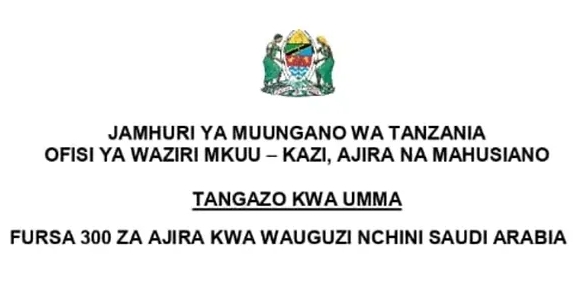 NAFASI 300 Za Wauguzi nchini Saudi Arabia
