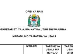 MABADILIKO ya Ratiba ya Usaili UTUMISHI April 2026