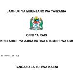 KUITWA Kazini UTUMISHI 01 April 2026