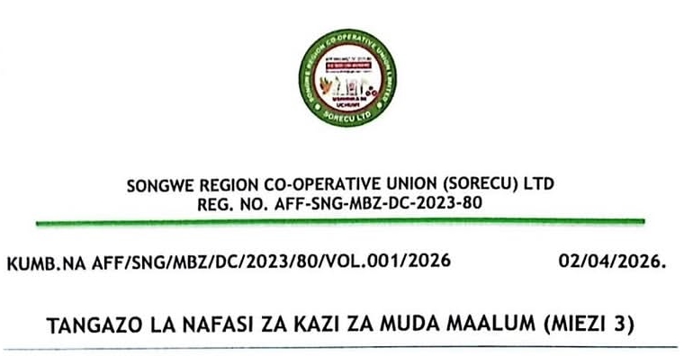 NAFASI Za Kazi Sorecu LTD